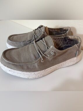 BOBS from Skechers women’s Taupe Slip-On Loafers